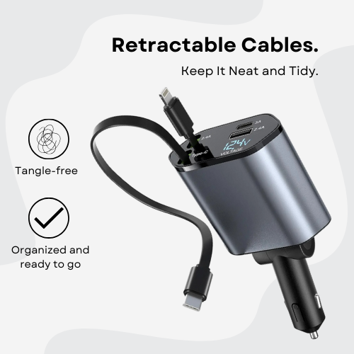 AutoAmp™ Universal Retractable Car Charger